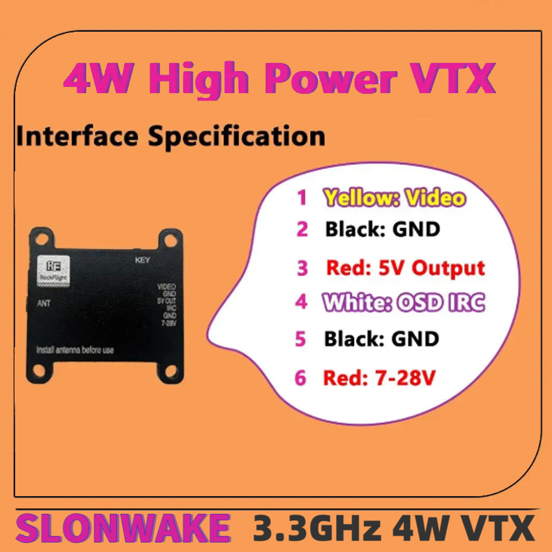 Transmisor de Video VTX SLONWA - Drone Transmitter reseña y precio