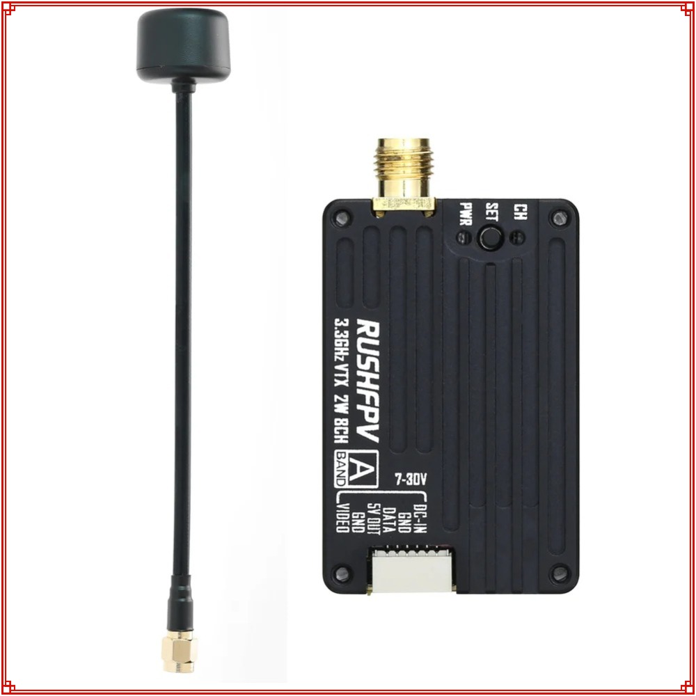 Nuevo Transmisor RUSHFPV 3.3G  - Drone Transmitter reseña y precio