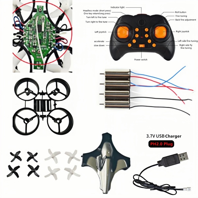 Kit Completo de Dron DIY 2.4G  - Eachine Drone E010 reseña y precio